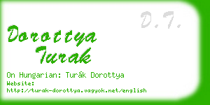 dorottya turak business card